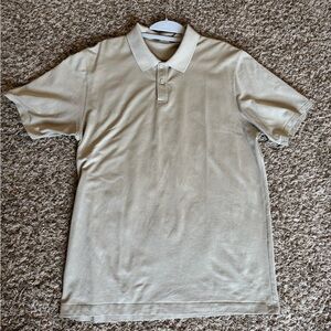 Lululemon Pique Classic-Fit Short-Sleeve Polo Shirt - Size Large - Tan
